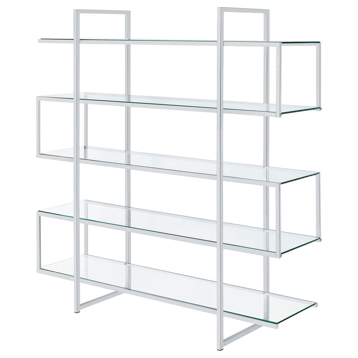 Harison - 5 Shelf Bookshelf - Clear Furniture Max
