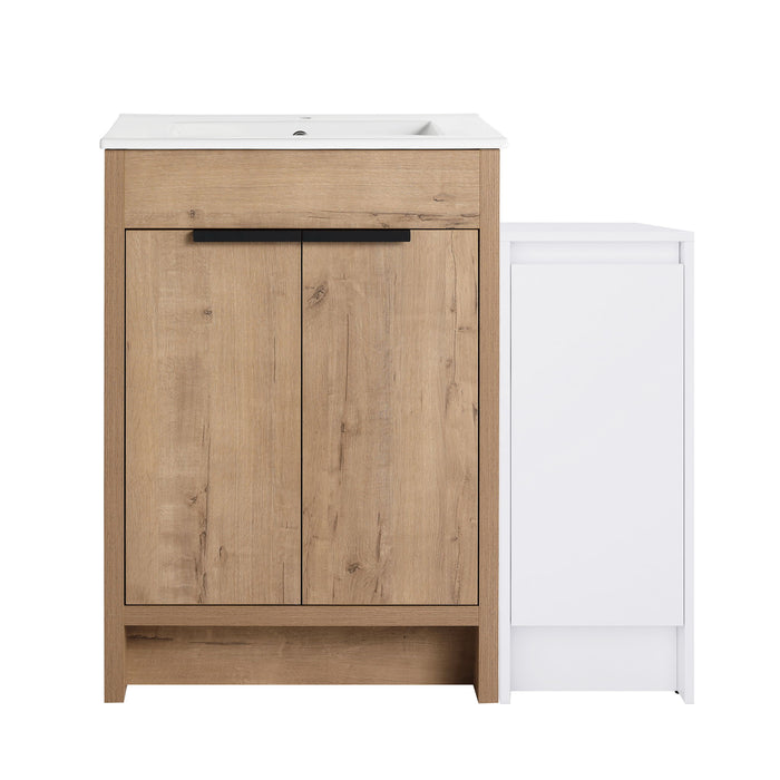 Freestanding Bathroom Vanity With Sink And Storage Cabinets, Soft Closing Doors Home Essentials