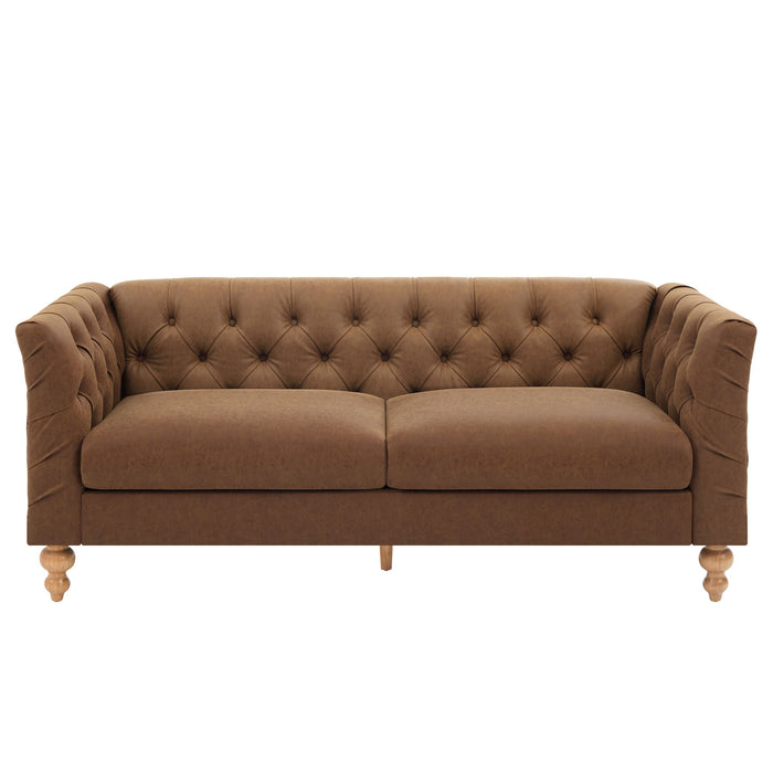 Chesterfield Sofa With Flared Arms For Living Room Noble House