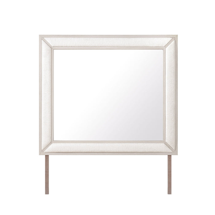 Ciara - Upholstered Mirror - Beige Global Furniture USA