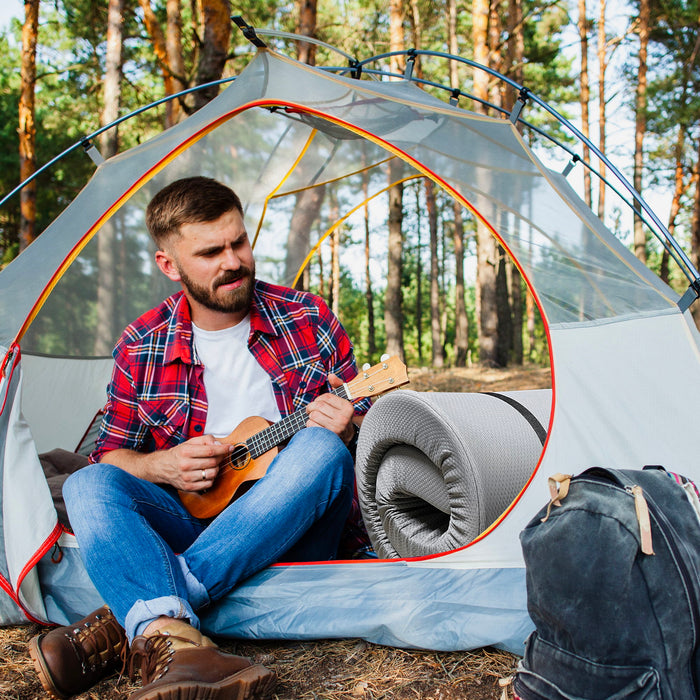 Memory Foam Camping Mattress, Portable Comfort With Water Resistant Cover Daily Nest