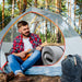 Memory Foam Camping Mattress With Water Resistant Zipper Cover - Gray Daily Nest