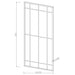 Harvik - Window Pane Wall Mirror With Linear Trim - Black Furniture Max