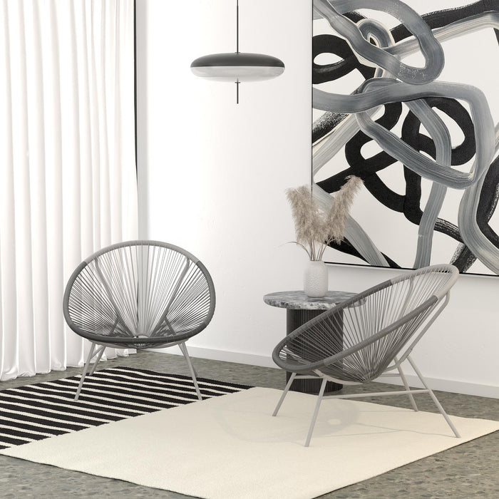 Indoor / Outdoor Lounge Chair (Set of 2) - Dark Gray