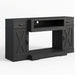 TV Stand With Adjustable Shelves & Double Doors Home Essentials