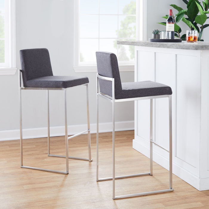 Fuji - Contemporary And Modern Elegance High Back Barstool Lumi Source