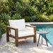 Stylish Outdoor Armchair With Cushion For Garden Hearth and Haven