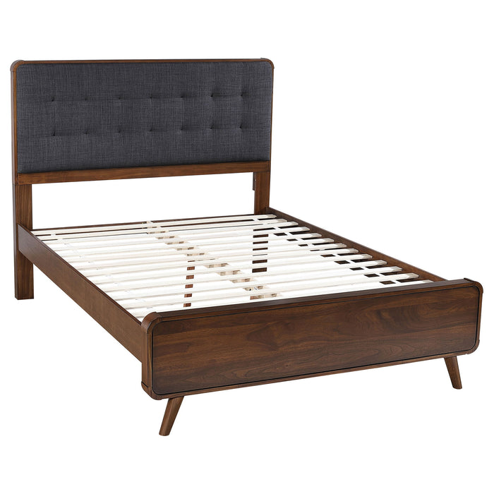Carson Carrington - Platform Bed With Tufted Upholstery