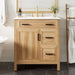 Bathroom Vanity With Sink, 2 Soft Close Drawers, 1 Soft Close Door, Adjustable Shelf Hearth and Haven