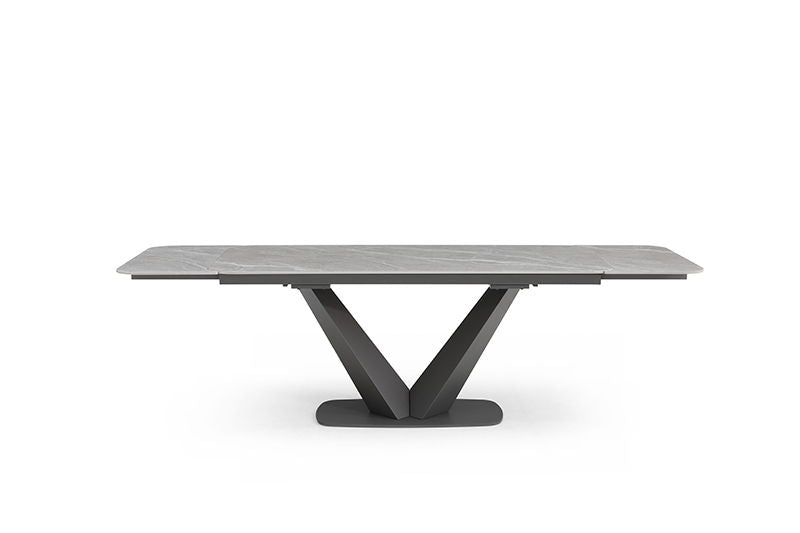 Cloud - Dining Table - Gray / Black Extravaganza Collection