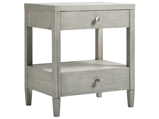 Escape - Bedside Table - Pearl Silver Coastal Living