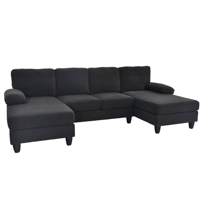 U-Shaped Sofa With Dual Chaise Home Essentials