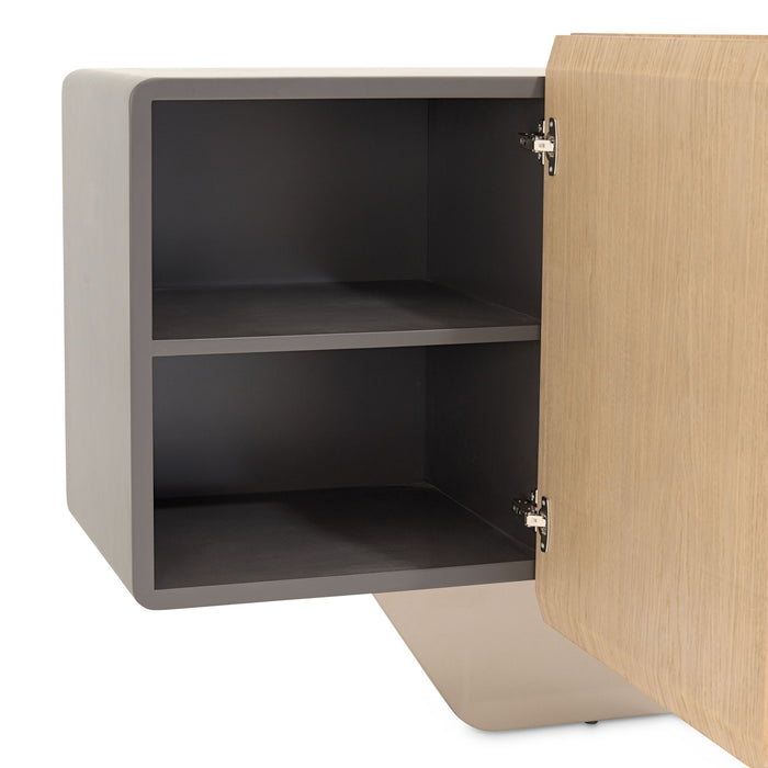 Bristol Point - Console Table - Saddle Brown Michael Amini