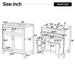 30" Bathroom Vanity With Sink Top, Soft Close Double Doors & Tip Out Drawer, Adjustable Interior Shelf, Door Mounted Organizers - Beige Noble House