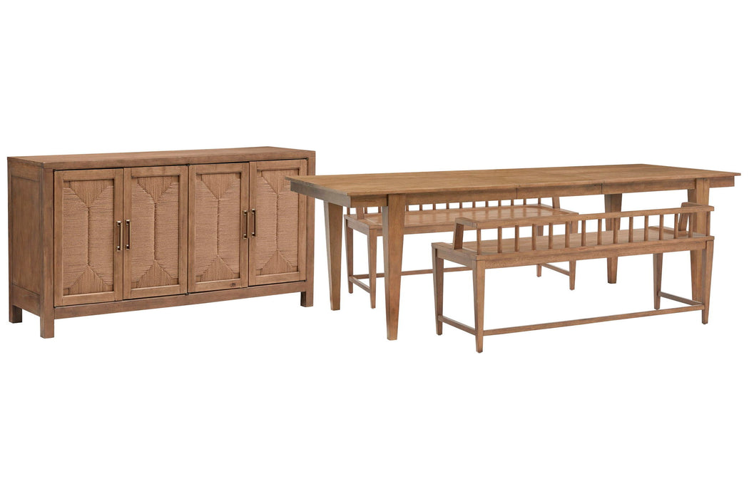 Lindon - Extendable Rectangular Dining Table Set Magnussen Furniture