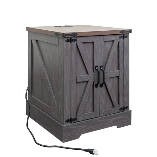 Nightstand With Adjustable Shelf Hearth and Haven