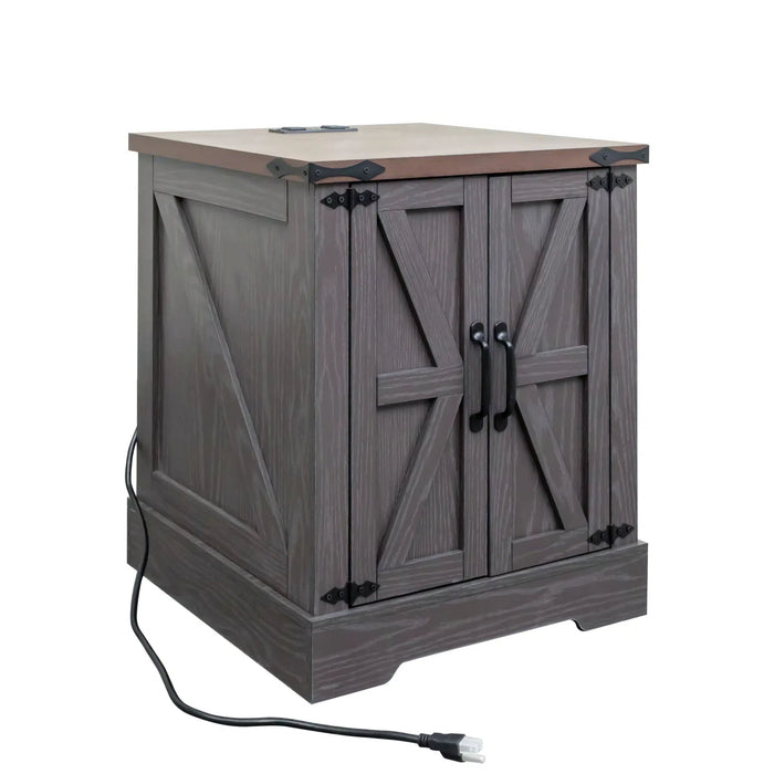 Nightstand With Adjustable Shelf Hearth and Haven