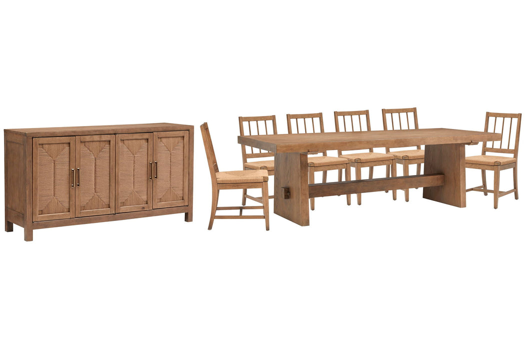 Lindon - Trestle Dining Table Set Magnussen Furniture