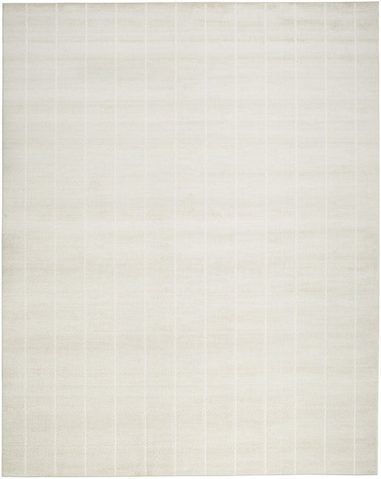 9' x 12' Geometric Area Rug - Cream