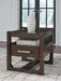 Breckington - Square End Table - Dark Brown Signature Design by Ashley®
