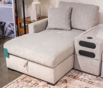 ModMax Luxe - LAF Corner Chaise With Storage - Flint