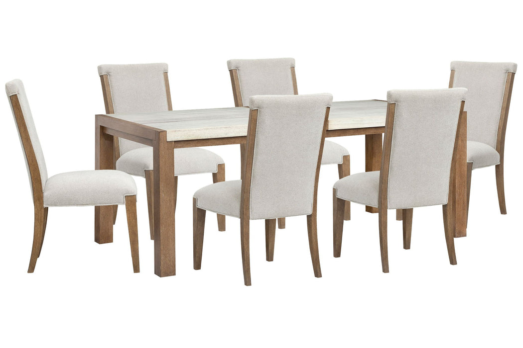 Plum Creek - 7 Piece Rectangular Dining Table Set Magnussen Furniture