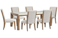 Plum Creek - 7 Piece Rectangular Dining Table Set Magnussen Furniture