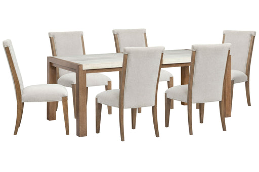 Plum Creek - 7 Piece Rectangular Dining Table Set Magnussen Furniture
