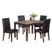 Dining Table With 4 Upholstered Side Chairs Home Essentials