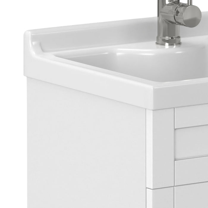 Hennessy - Deluxe Laundry Utility Sink And Cabinet Simpli-Home