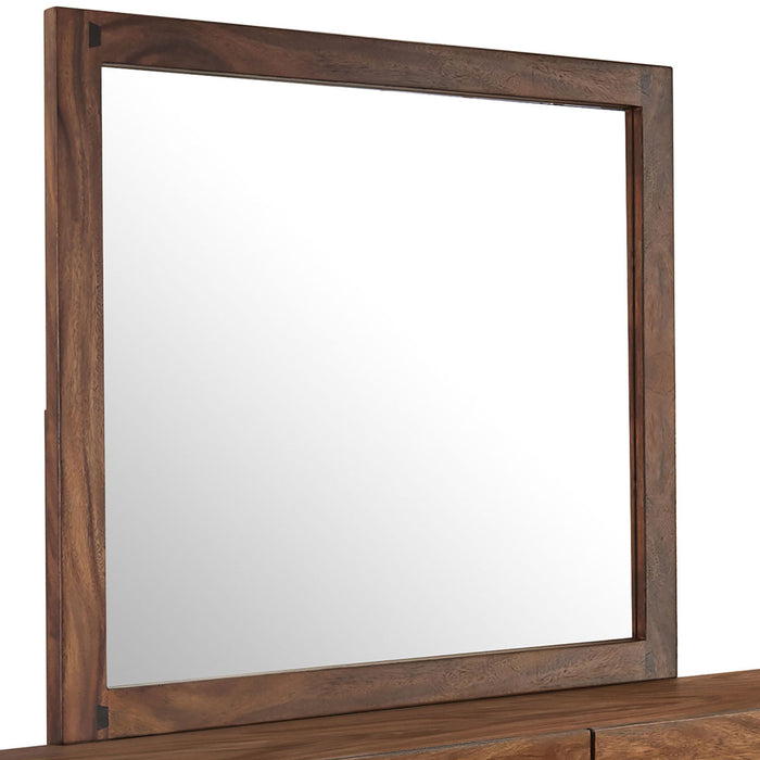 Beverly - 6 Drawer Dresser With Mirror - Walnut Furniture Max