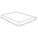 Low Profile Box Spring Foundation With Padded Slats And Breathable Design Furniture Max