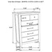 Pelton - 5 Drawer Chest - Oak Furniture Max