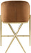 Xavier - Counter Stool with Gold Legs Meridian Furniture