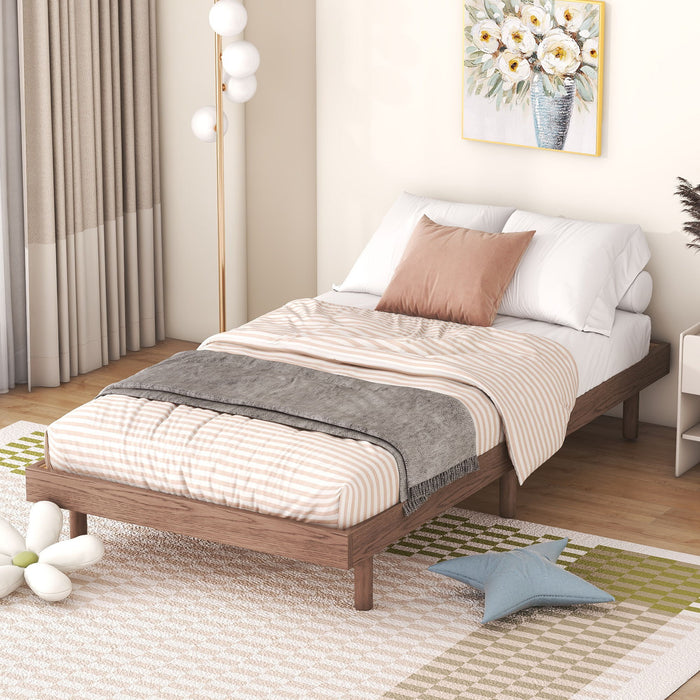 Modern Floating Platform Bed Frame Home Essentials