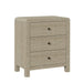 3 Drawer Chest Of Drawers With Soft Close Glides Rounded Corners Handles - Natural Home Essentials