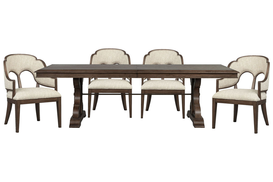 Jubilee - Extendable Trestle Dining Table Set Magnussen Furniture