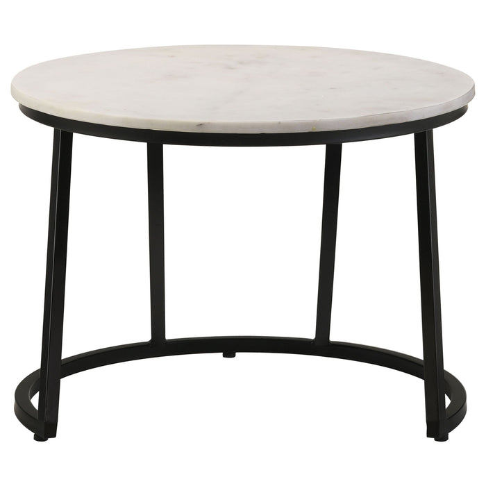 Wilmington - Round Coffee Table - White Furniture Max