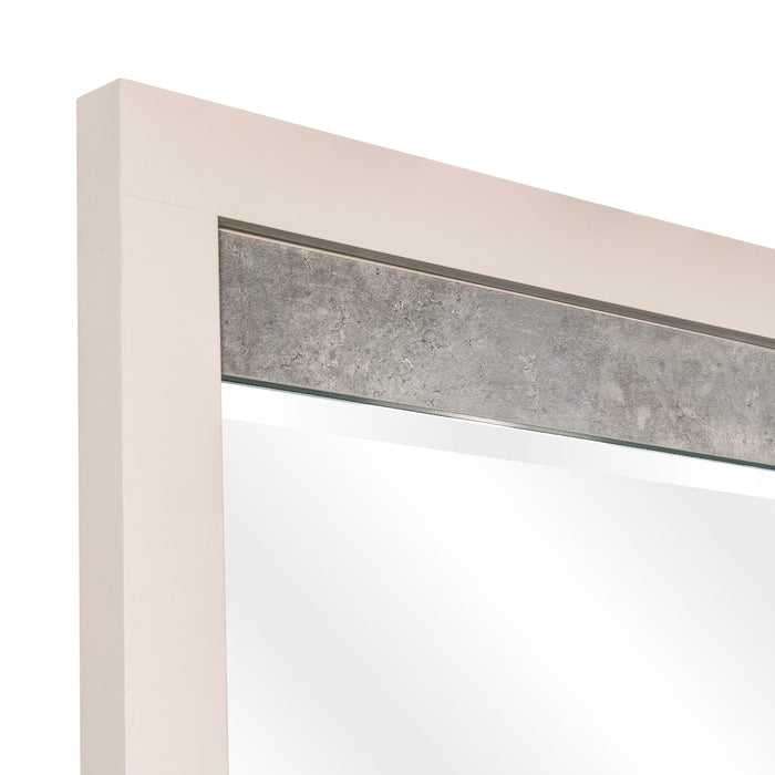Pavira - Dresser Mirror With LED Lights - Stone