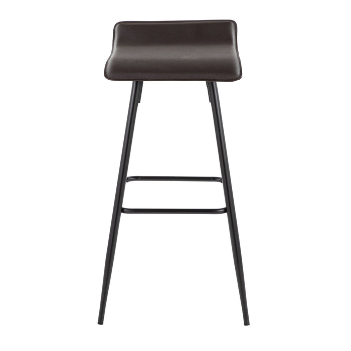 Ale - Contemporary Fixed-Height Bar Stool (Set of 2) Lumi Source