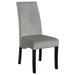 Shandra - 5 Piece Dining Set Tabletop And Upholstered Side Chairs - Gray Furniture Max