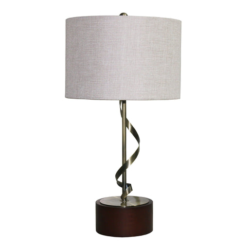 Nightstand Desk Lamp With Twisted Base - White Ashcroft Furniture