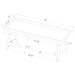 Upholstered Tufted Bench - Gray Furniture Max
