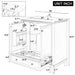 Modern Bathroom Vanity With Sink Combo, Doors And Drawer Hearth and Haven