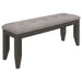 Erskin - Upholstered Dining Bench With Button Tufted Cushion - Dark Gray Furniture Max