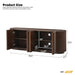 TV Stand With Fluted Tambour Style Door Hearth and Haven