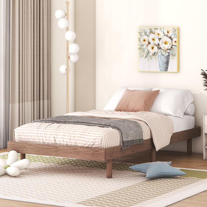 Modern Floating Platform Bed Frame Home Essentials