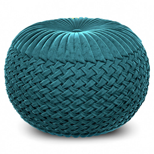 Grafton - Handcrafted Round Pouf Simpli-Home