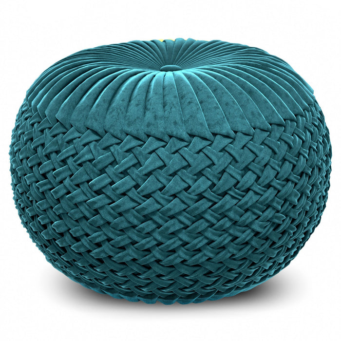 Grafton - Handcrafted Round Pouf Simpli-Home
