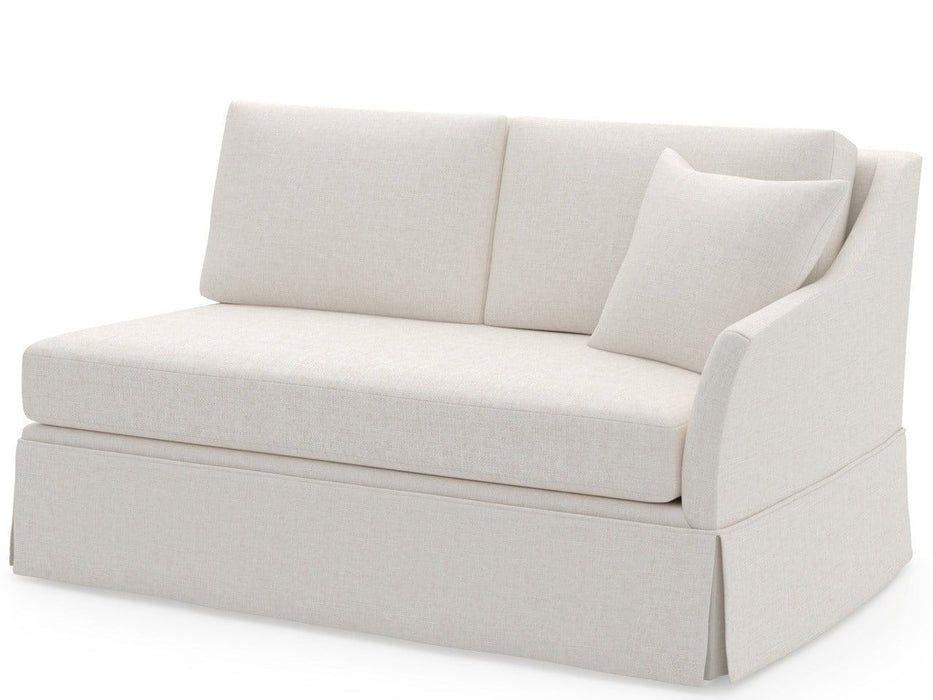 Madison - Skirted Loveseat RAF, Special Order - White Universal Furniture